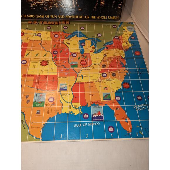 1980 US Traveler Vintage Board Game Learning Education Race Across the USA Rare - Picture 6 of 11
